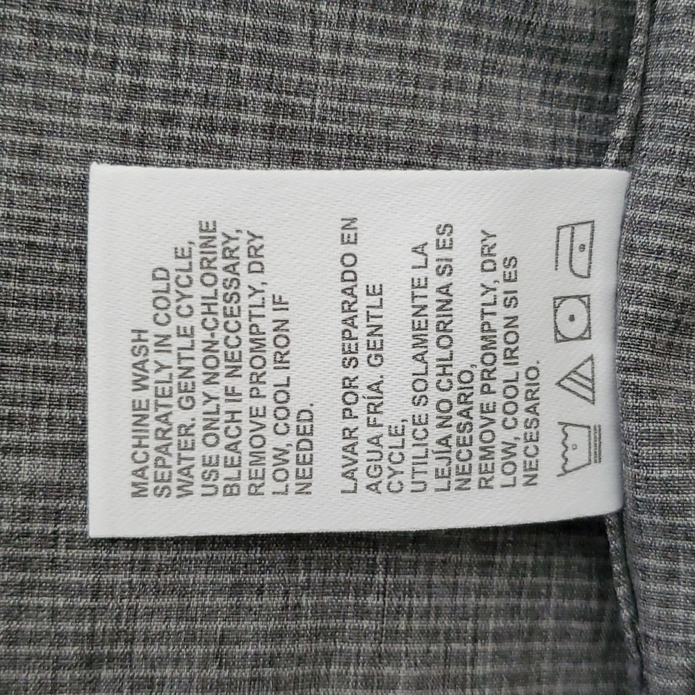 🆕️AVALANCHE Gray UPF 50+ Performance Short Sleeve Woven Shirt MEN'S SIZE: XL/TG - Picture 8 of 11